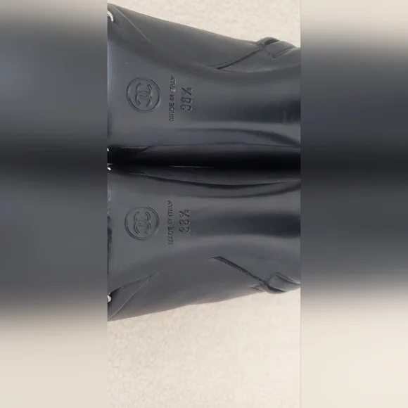 Authentic Chanel boots heel shoes hermes vuitton aritzia - Picture 8 of 11